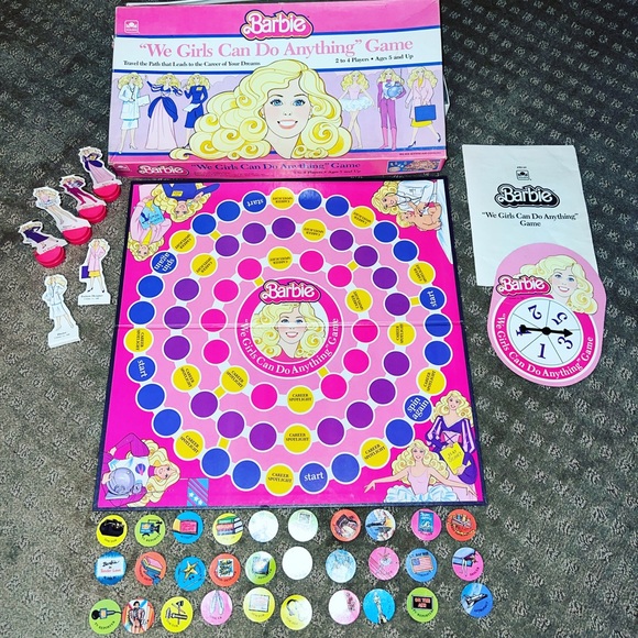 Mattel Toys Vintage 986 Barbie We Girls Can Do Anything Game - Main Image